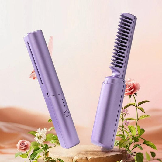 Meneflix Portable Mini Hair Straightener Hot Comb